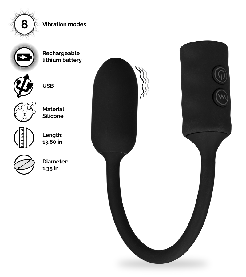 Looping remote-controlled vibrating stimulator