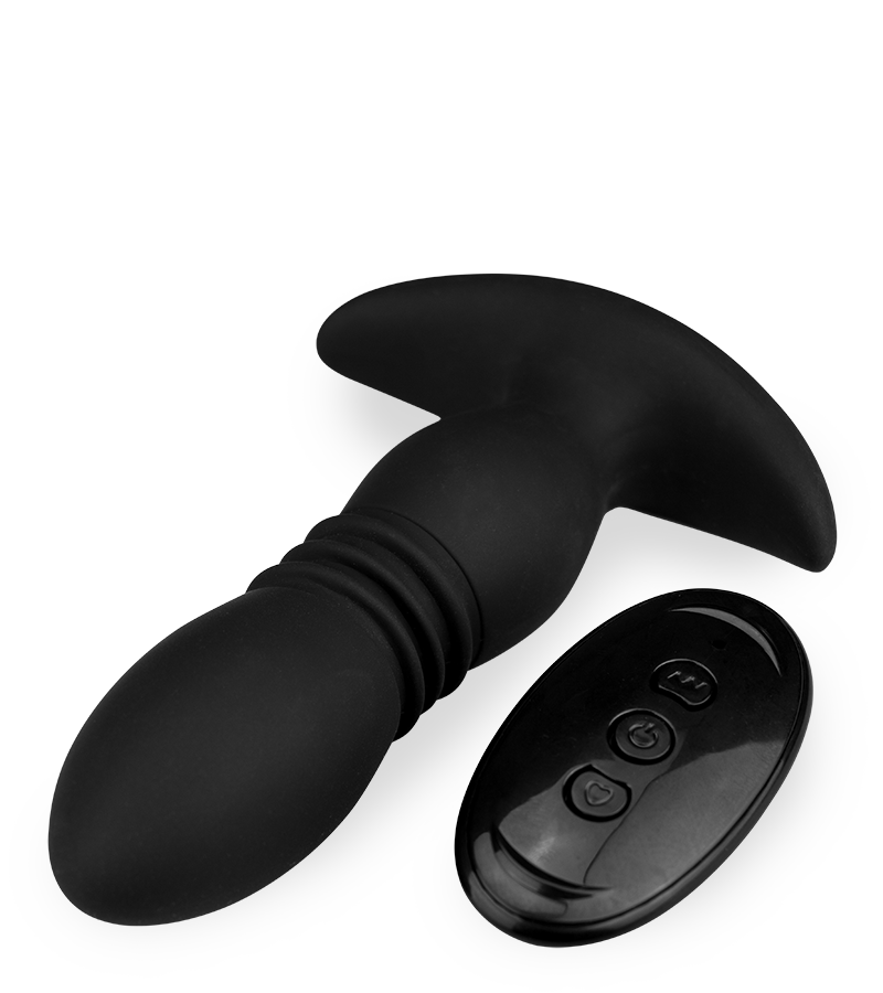 Marcelo vibrating and thrusting butt plug