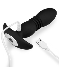 Load image into Gallery viewer, Marcelo vibrating and thrusting butt plug