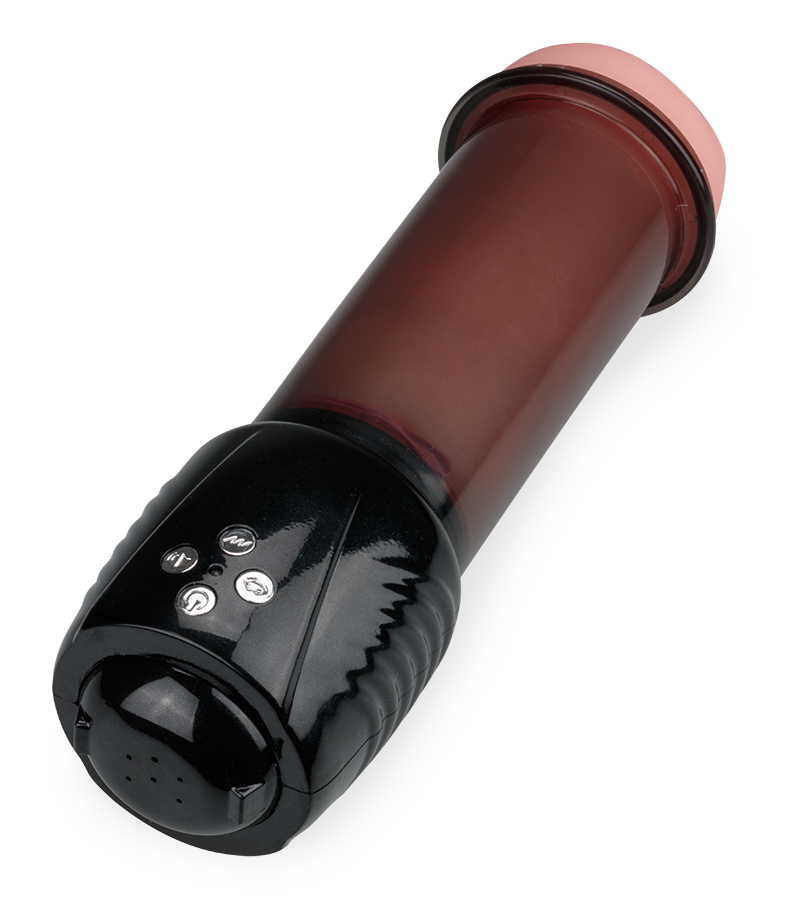 Olivio sucking and vibrating masturbator with audio feature