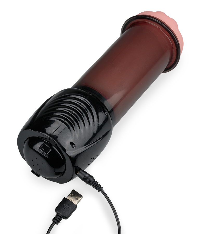 Olivio sucking and vibrating masturbator with audio feature