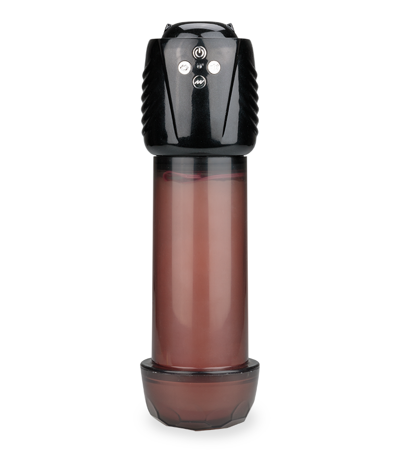 Olivio sucking and vibrating masturbator with audio feature