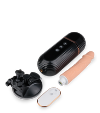 Load image into Gallery viewer, Owen thrusting and vibrating suction cup dildo