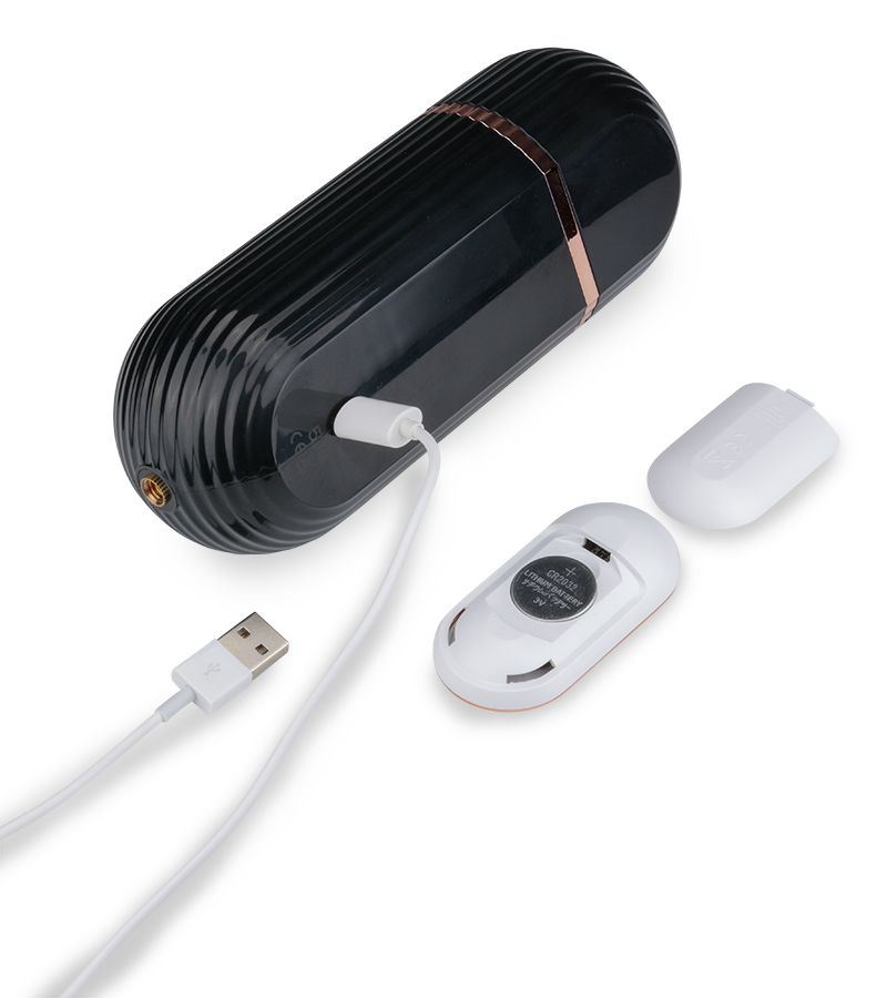 Owen thrusting and vibrating suction cup dildo