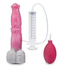 Load image into Gallery viewer, Pegasus ejaculating horse dildo with suction cup
