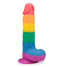 Load image into Gallery viewer, Pride realistic suction cup dildo 7.50 inches