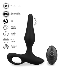 Load image into Gallery viewer, Pulsy remote-controlled vibrating plug