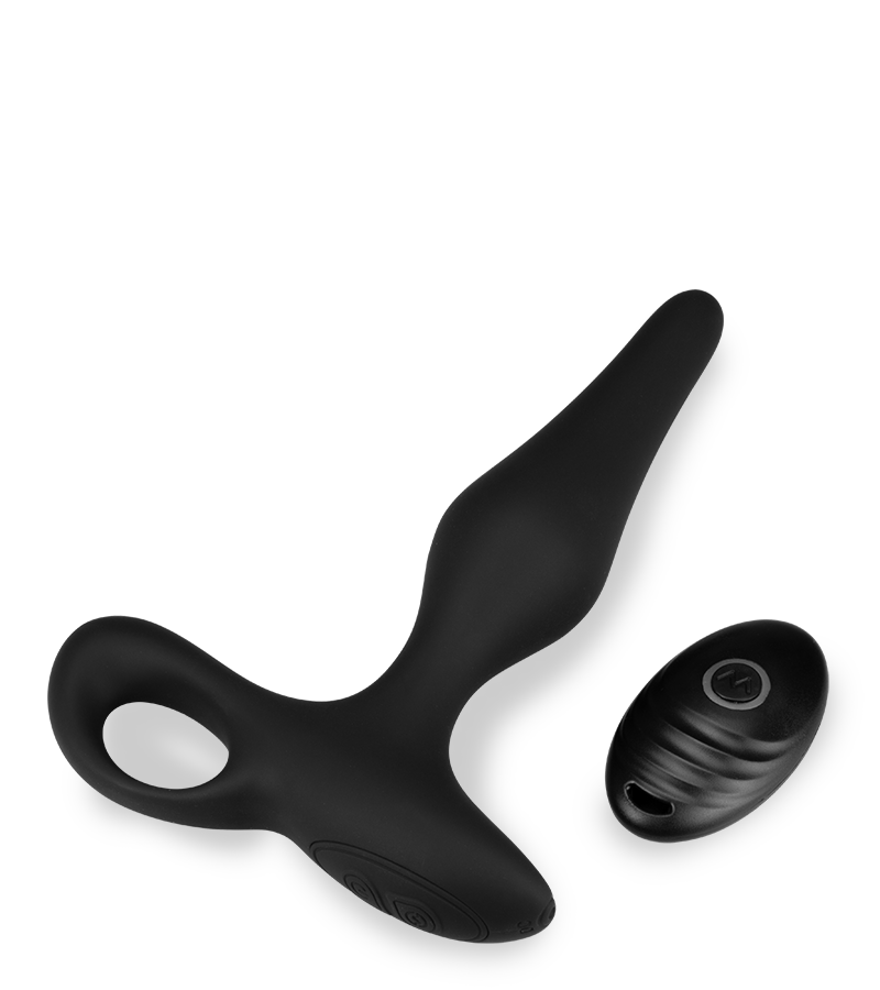 Pulsy remote-controlled vibrating plug