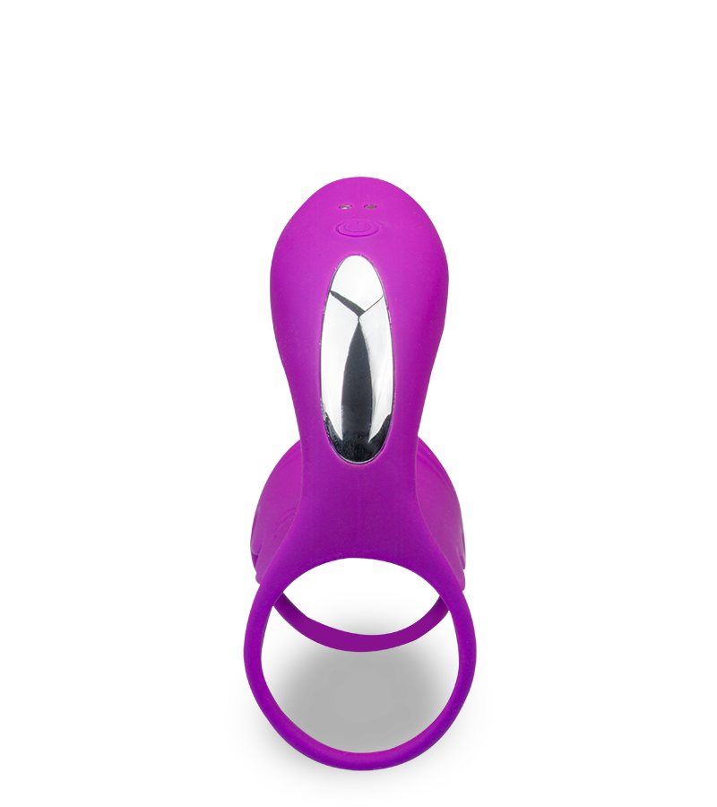 Remote control couple's vibrator with cock ring 12 modes