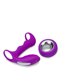Load image into Gallery viewer, Remote control couple's vibrator with cock ring 12 modes