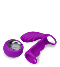 Load image into Gallery viewer, Remote control couple's vibrator with cock ring 12 modes
