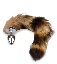 Load image into Gallery viewer, Tabby cat tail butt plug