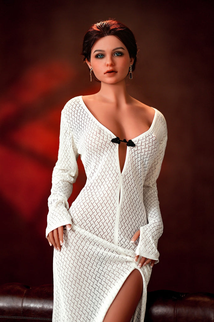 US Stock - Sapphira 166cm #537 Silicone ROS Head Sex Doll TPE Body Movable Jaw Oral Sex Love Doll