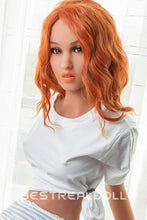 Load image into Gallery viewer, US Stock - 157cm Edeny TPE Sex Doll Realistic Small Breasts Orange Hair Love Doll