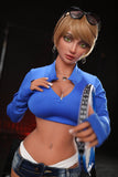 US Stock - 158cm Nataly #479 Silicone Head TPE Body BBW Sex Doll ROS Head Movable Jaw Adult Love Doll Jelly Breasts