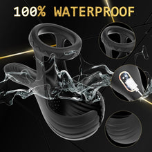 Load image into Gallery viewer, 10 Modes Vibrating Cock Ring with APP Control Testicles Vibrator