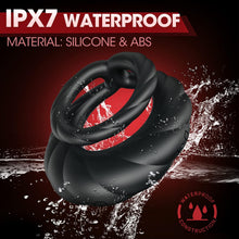 Load image into Gallery viewer, Mighty Grip - 10 Frequency Vibration Dual Limitation Silicone Penis Ring