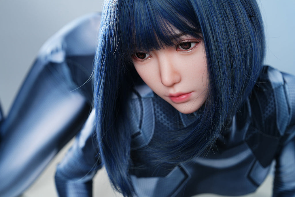 US Stock - Aiko 170cm #C39 Short Hair Silicone Head Adult Love Doll Realistic TPE Body Sex Doll (Free 2ND Head)