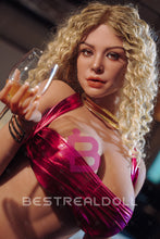 Load image into Gallery viewer, US Stock - YAMIEE Leia 162cm 450B Unique Design Silicone ROS Head Oral Sex Love Doll TPE Body Movable Jaw BBW Sex Doll (Free 2ND Head)