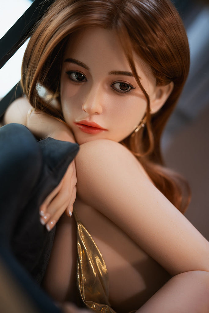 US Stock - RIDMII Jada 164cm 5ft4 K14 Unique Design Silicone ROS Head Sex Doll TPE Body Movable Jaw Oral Sex Adult Love Doll