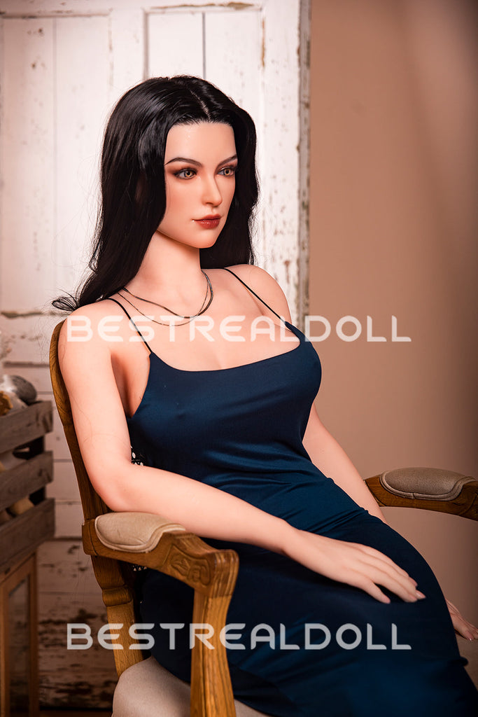 US Stock - RIDMII Karyn 163cm Unique Design Silicone Head Sex Doll Medium Boobs TPE Body Adult Love Doll