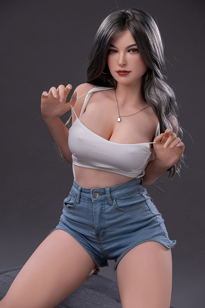 US Stock - RIDMII Karyn Unique Design 163cm Sex Dolls Silicone Head TPE Body Jelly Breasts Realistic Love Doll