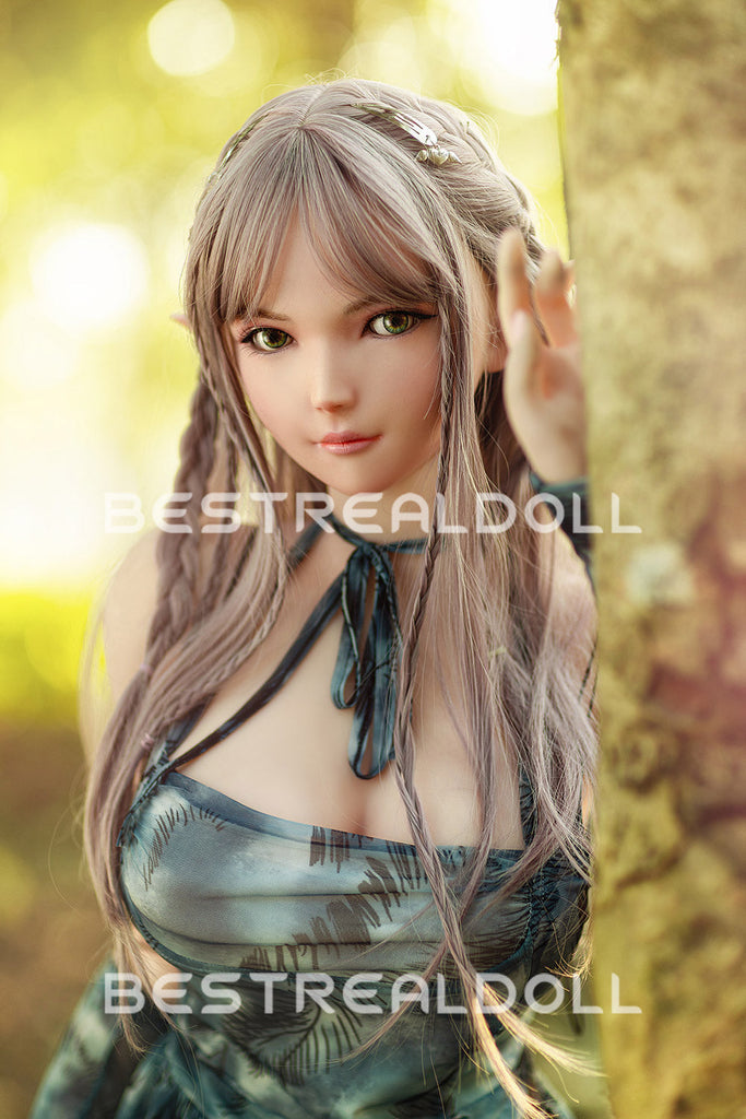 US Stock - RIDMII Aggie Unique Design 163cm Genie Sex Doll Silicone Head Elf Jelly Breasts Adult Love Doll