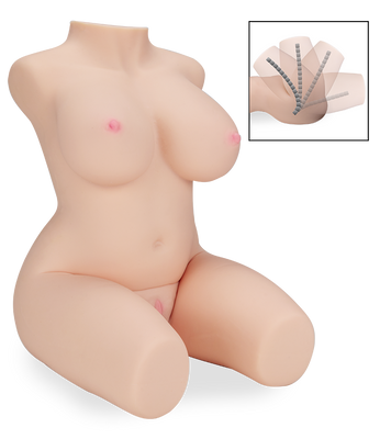 Angelina realistic bendable sex torso 21.00 lb