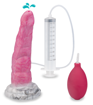 Behimos ejaculating alien dildo