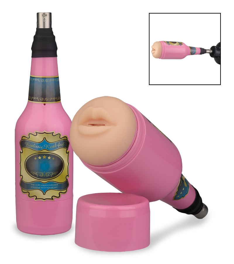 Blow job attachment for sex machine