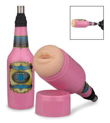 Blow job attachment for sex machine