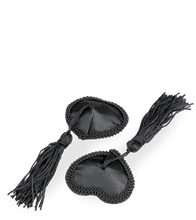 Load image into Gallery viewer, Burlesque heart and pompom nipple pasties
