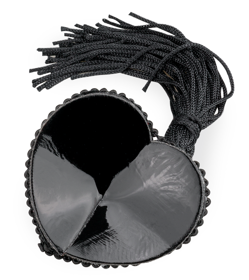 Burlesque heart and pompom nipple pasties