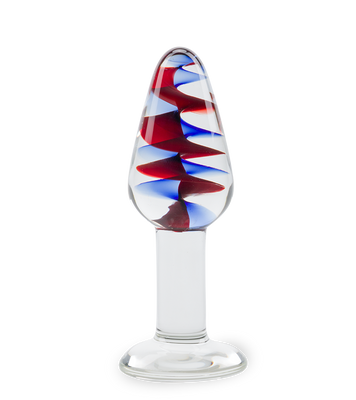 Carousel glass anal plug