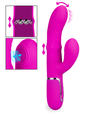 Climax pulsing rabbit vibrator