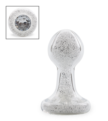 Diamond glass butt plug