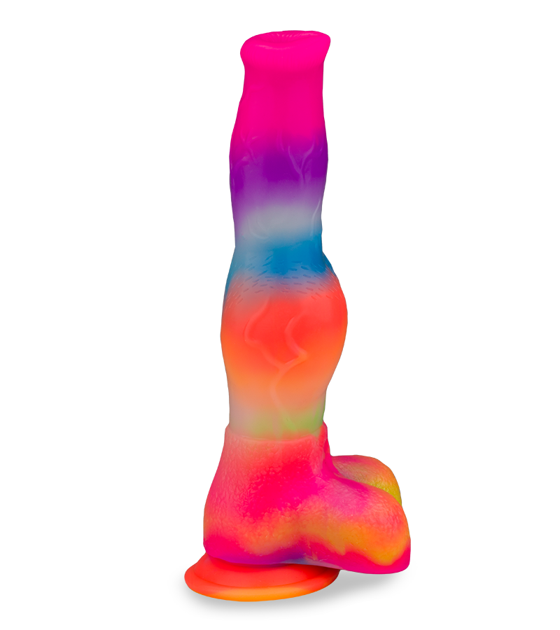Dobermann glow-in-the-dark suction-cup dog dildo
