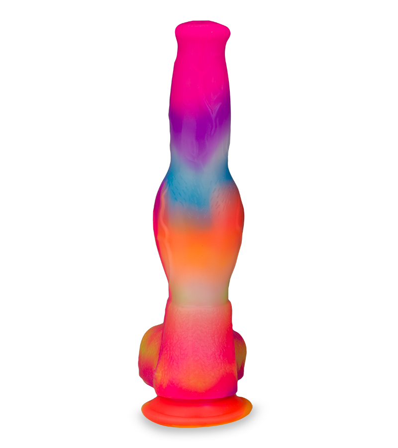 Dobermann glow-in-the-dark suction-cup dog dildo