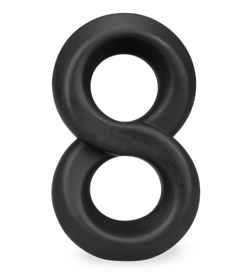 Double cock ring for penis and testicles