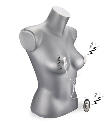 Electro-stimulation nipple clamps