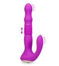 Load image into Gallery viewer, Finn vibrating and thrusting butt plug