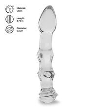 Load image into Gallery viewer, Flow glass dildo