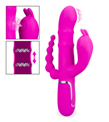 Garden Party triple stimulation rabbit vibrator