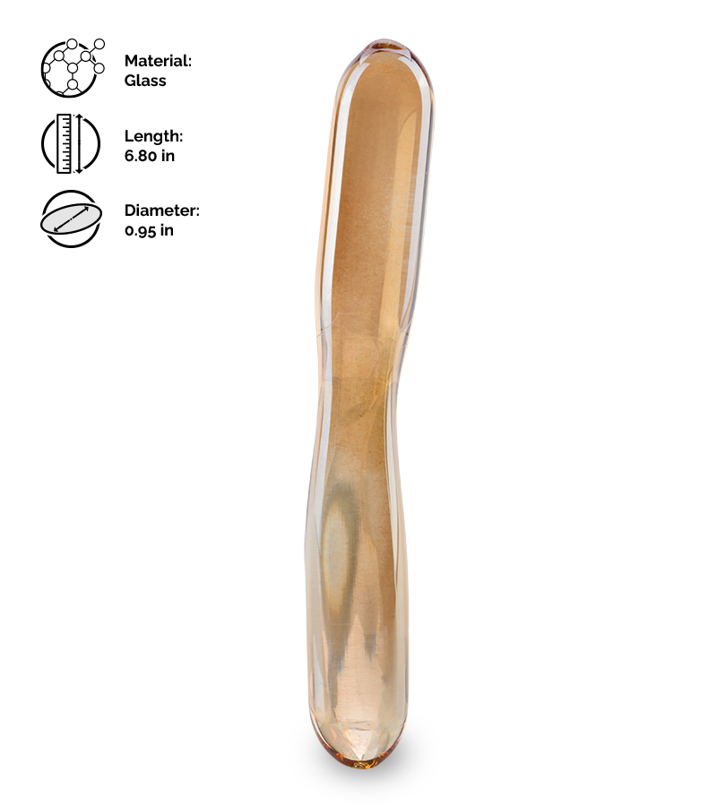 Goldie glass dildo
