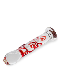 Load image into Gallery viewer, Heart Bubble glass dildo