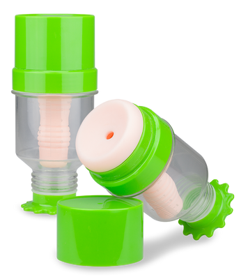 Hot and cold silicone water masturbator