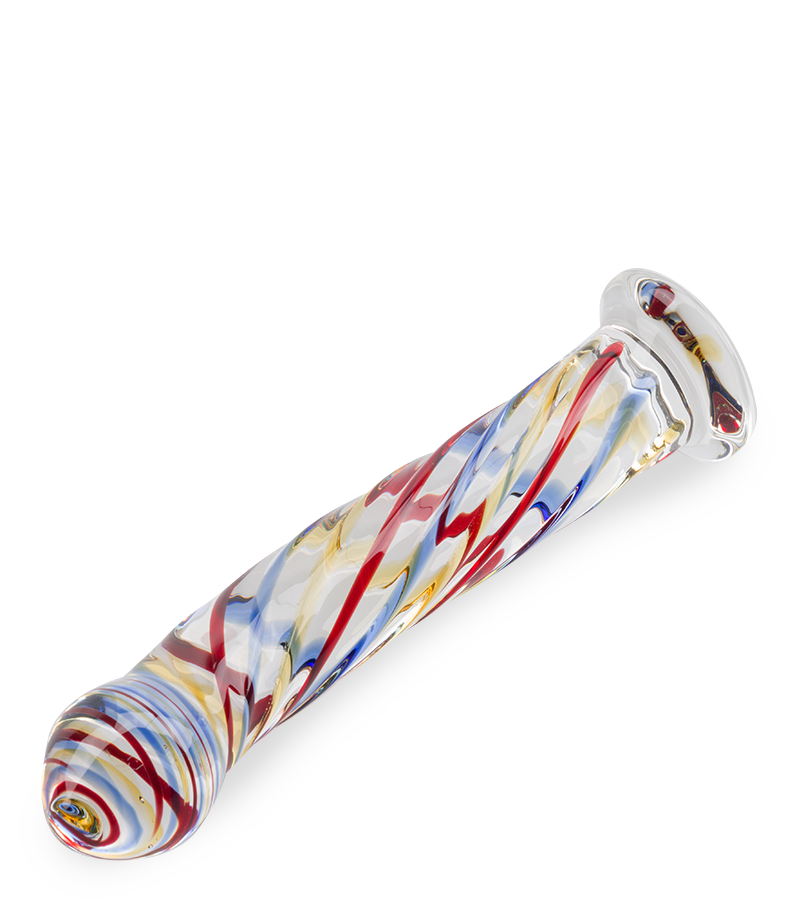 Hypnosis glass dildo