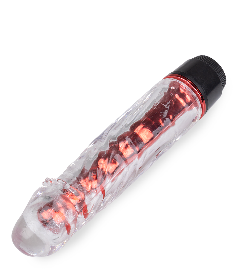 Jay vibrating dildo with removable sleeve
