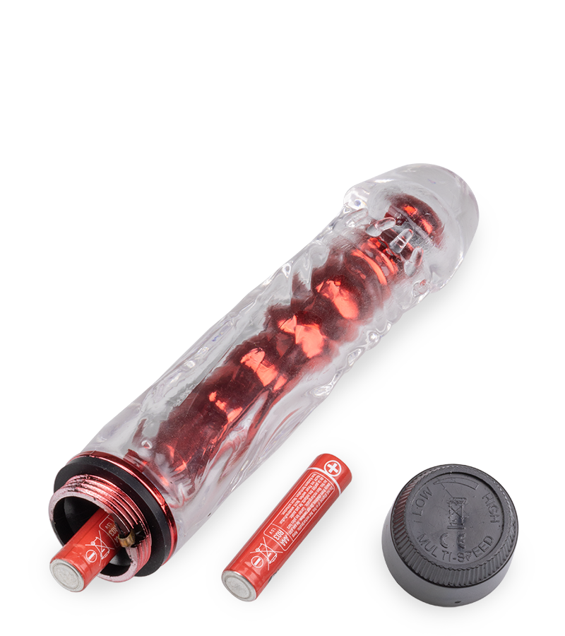 Jay vibrating dildo with removable sleeve