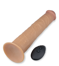 Load image into Gallery viewer, Jim rotating and vibrating suction cup dildo 9.75 inches